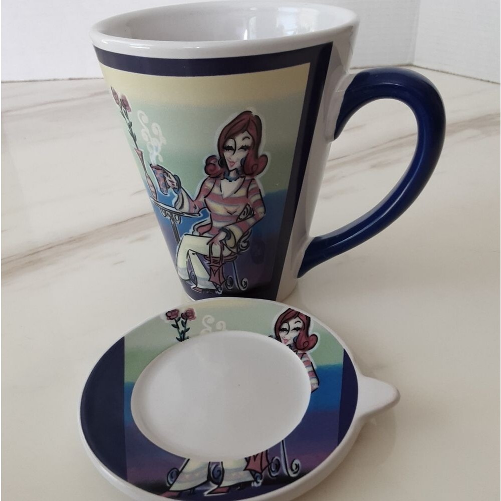NWOT LIFE'S TOO SHORT FOR BAD COFFEE CUP AND SAUCER